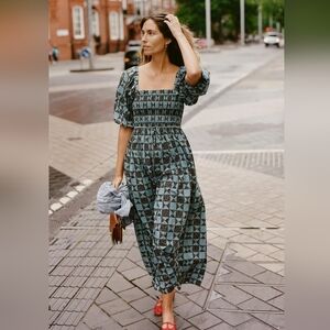 Christy Dawn Katrina Dress, Star Quilt Slate XS